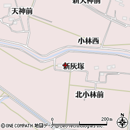 宮城県大崎市古川小林新灰塚周辺の地図