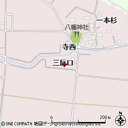 宮城県大崎市古川小林三反口周辺の地図