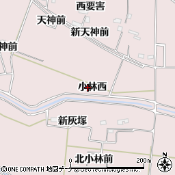 宮城県大崎市古川小林小林西周辺の地図