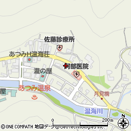 温海温泉郵便局周辺の地図