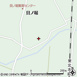 宮城県大崎市田尻沼部流堀周辺の地図