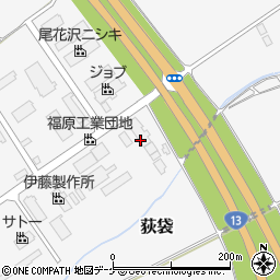ユーキ食品株式会社尾花沢工場周辺の地図