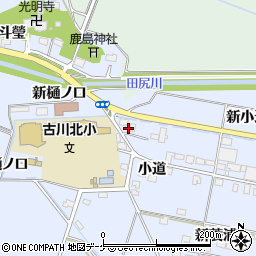 宮城県大崎市古川荒谷新小道55周辺の地図