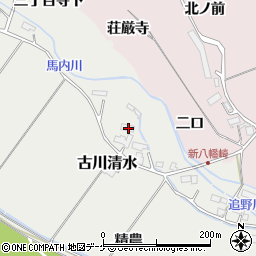 宮城県大崎市古川清水三丁目道場16周辺の地図