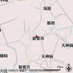 宮城県大崎市古川小林新要害周辺の地図