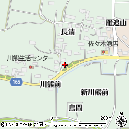 宮城県大崎市古川川熊門田周辺の地図