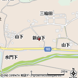 宮城県大崎市古川長岡新山下周辺の地図