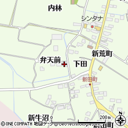 宮城県大崎市古川宮沢弁天浦周辺の地図
