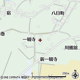 宮城県大崎市古川小野一観寺1周辺の地図