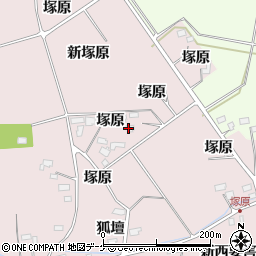 宮城県大崎市古川小林塚原周辺の地図