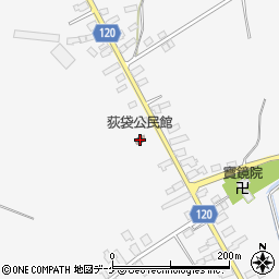 荻袋公民館周辺の地図