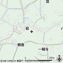 宮城県大崎市古川小野宿周辺の地図