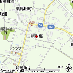 宮城県大崎市古川宮沢新町裏周辺の地図