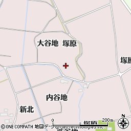 宮城県大崎市古川小林外谷地周辺の地図