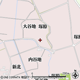 宮城県大崎市古川小林（外谷地）周辺の地図