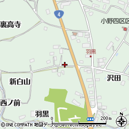 宮城県大崎市古川小野白山43周辺の地図