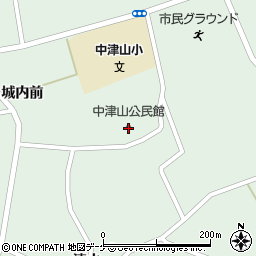 中津山公民館周辺の地図