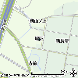 宮城県大崎市古川宮沢堤下周辺の地図