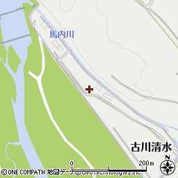 宮城県大崎市古川清水周辺の地図