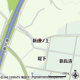 宮城県大崎市古川宮沢新山ノ上周辺の地図