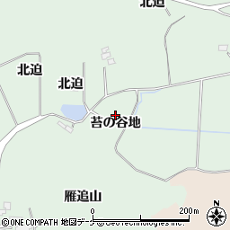 宮城県大崎市古川川熊苔の谷地周辺の地図