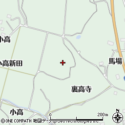 宮城県大崎市古川小野新裏高寺周辺の地図