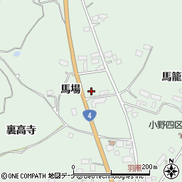 宮城県大崎市古川小野馬場周辺の地図