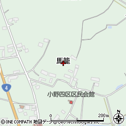 宮城県大崎市古川小野馬籠周辺の地図