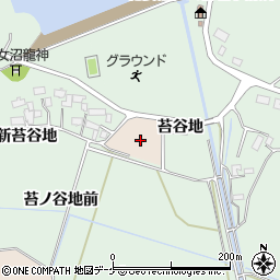 宮城県大崎市古川長岡新苔谷地周辺の地図