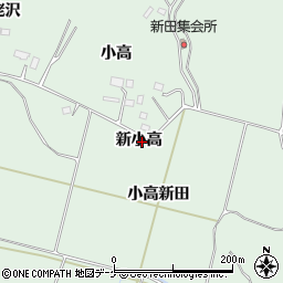 宮城県大崎市古川小野新小高周辺の地図
