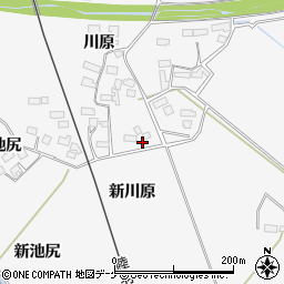 宮城県大崎市岩出山下野目新川原周辺の地図