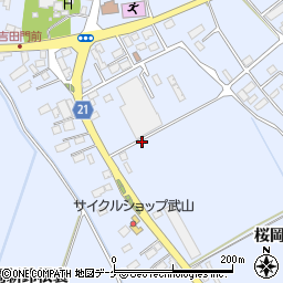 宮城県登米市米山町桜岡上待井周辺の地図