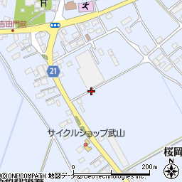宮城県登米市米山町（桜岡上待井）周辺の地図