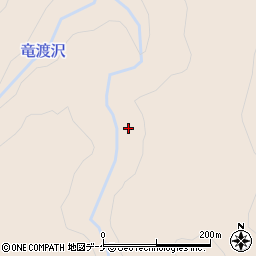 中竜渡沢周辺の地図