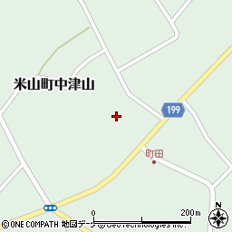 宮城県登米市米山町中津山鍛冶屋敷周辺の地図