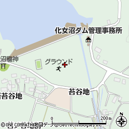 化女沼ダム周辺の地図