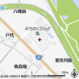 みちのくミルク周辺の地図