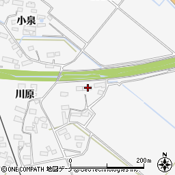 宮城県大崎市岩出山下野目川原76周辺の地図