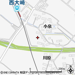 宮城県大崎市岩出山下野目川原141周辺の地図