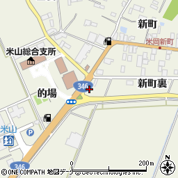 宮城県登米市米山町西野新町裏周辺の地図