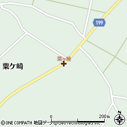 粟ヶ崎周辺の地図