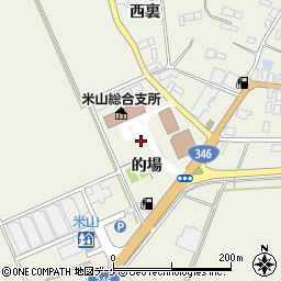 宮城県登米市米山町西野的場周辺の地図