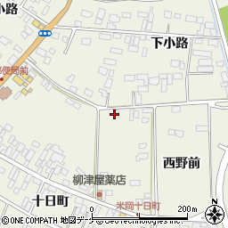 宮城県登米市米山町西野西野前周辺の地図