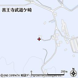 宮城県登米市米山町善王寺武道ケ崎24周辺の地図