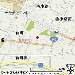 宮城県登米市米山町西野新町34周辺の地図