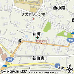 宮城県登米市米山町西野新町周辺の地図