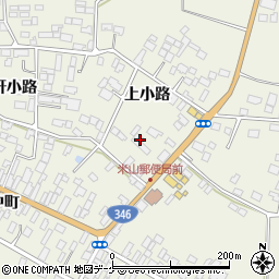 宮城県登米市米山町西野上小路113周辺の地図