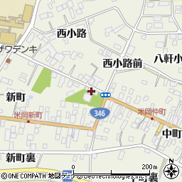 宮城県登米市米山町西野新町40周辺の地図