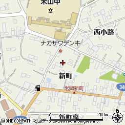 宮城県登米市米山町西野新町56周辺の地図