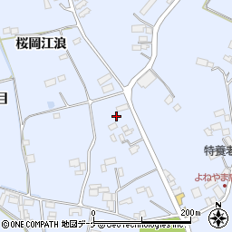 宮城県登米市米山町桜岡江浪26-1周辺の地図